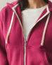 Women's Midweight Full Zip - Beet Red